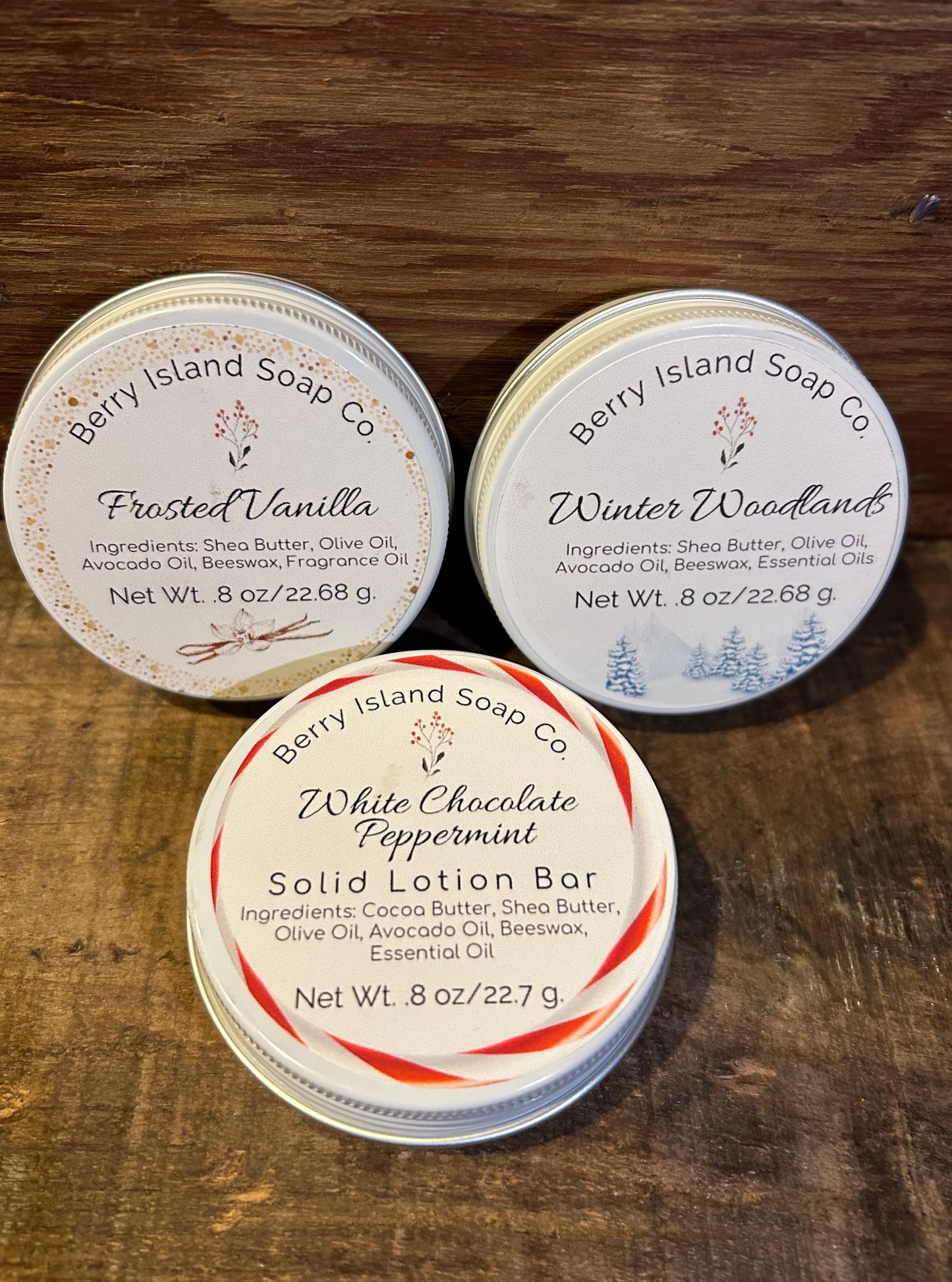 Seasonal Solid Lotion Bars