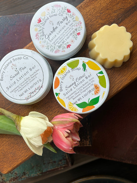 Seasonal Solid Lotion Bars